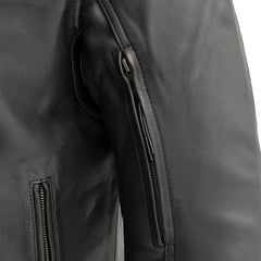 FIM288CHRZ-Top Performer Men's Motorcycle Leather Jacket