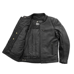 FIM288CHRZ-Top Performer Men's Motorcycle Leather Jacket