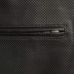 FIM213CNP-Turbine Men's Motorcycle Perforated Leather Jacket