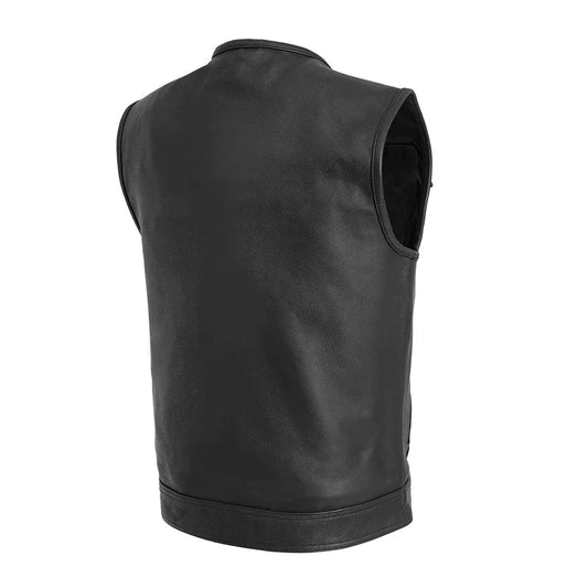 FIM676CDM-Unbeatable Men's Motorcycle Leather Vest