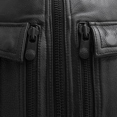 FIM676CDM-Unbeatable Men's Motorcycle Leather Vest