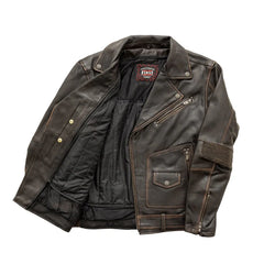 FIM287CDMZ-Wrath Men's Motorcycle Leather Jacket