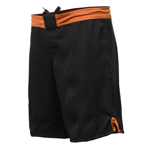 X-Fitness XFM7004 Men's Black and Red MMA Fight Shorts - BJJ, No Gi, Grappling, Jiu Jitsu Combat